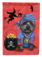 Buy this Cairn Terrier Black Pirate Halloween Flag Canvas House Size PPP3044CHF