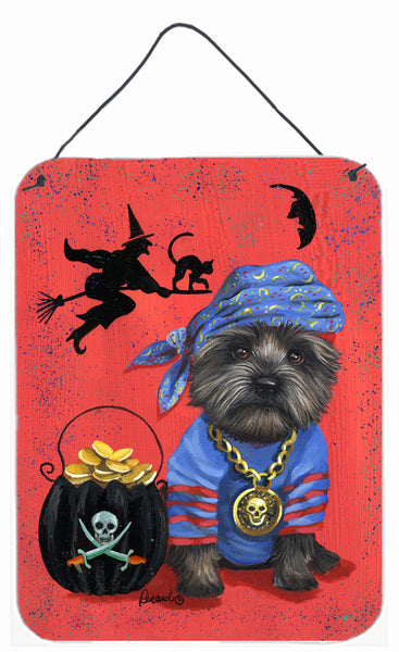 Buy this Cairn Terrier Black Pirate Halloween Wall or Door Hanging Prints PPP3044DS1216