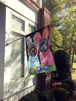 Cairn Terrier Easter Bunnies Flag Canvas House Size PPP3046CHF