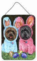 Buy this Cairn Terrier Easter Bunnies Wall or Door Hanging Prints PPP3046DS1216