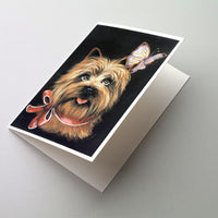 Buy this Cairn Terrier Butterfly Greeting Cards and Envelopes Pack of 8