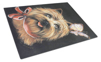 Buy this Cairn Terrier Butterfly Glass Cutting Board Large PPP3047LCB