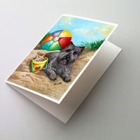 Buy this Cairn Terrier At the Beach Greeting Cards and Envelopes Pack of 8
