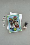 Cairn Terrier Christmas Elves Greeting Cards and Envelopes Pack of 8