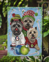 Cairn Terrier Christmas Elves Flag Garden Size PPP3050GF