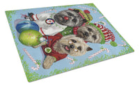 Buy this Cairn Terrier Christmas Elves Glass Cutting Board Large PPP3050LCB
