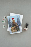 Cairn Terrier Christmas Family Tree Greeting Cards and Envelopes Pack of 8