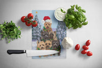Cairn Terrier Christmas Family Tree Glass Cutting Board Large PPP3051LCB