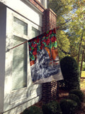 Cairn Terrier Geraniums Flag Canvas House Size PPP3052CHF