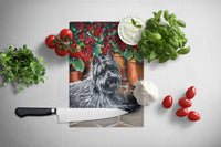 Cairn Terrier Geraniums Glass Cutting Board Large PPP3052LCB