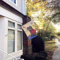 Cairn Terrier Hippie Dippie Flag Canvas House Size PPP3053CHF