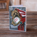 Cairn Terrier Christmas Letter to Santa Greeting Cards and Envelopes Pack of 8