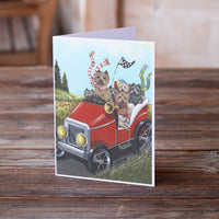 Cairn Terrier On the Move Greeting Cards and Envelopes Pack of 8