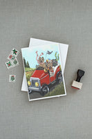 Cairn Terrier On the Move Greeting Cards and Envelopes Pack of 8