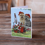 Cairn Terrier Pipers Greeting Cards and Envelopes Pack of 8