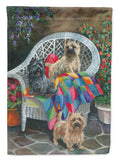 Buy this Cairn Terrier Trio Flag Canvas House Size PPP3059CHF
