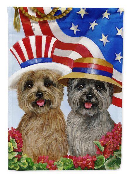 Buy this Cairn Terrier USA Flag Canvas House Size PPP3060CHF