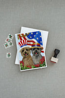 Cairn Terrier USA Greeting Cards and Envelopes Pack of 8