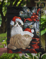 Cat Kitty Glitter Christmas Flag Garden Size PPP3062GF