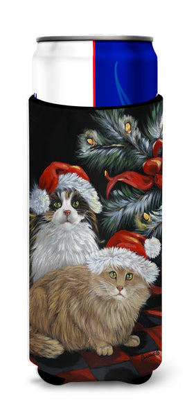 Buy this Cat Kitty Glitter Christmas Ultra Hugger for slim cans PPP3062MUK