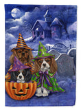 Buy this Cavalier Spaniel Halloween House Flag Garden Size PPP3064GF