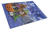 Buy this Cavalier Spaniel Halloween House Glass Cutting Board Large PPP3064LCB