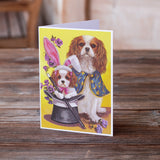 Cavalier Spaniel Easter Magic Greeting Cards and Envelopes Pack of 8