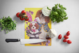 Cavalier Spaniel Easter Magic Glass Cutting Board Large PPP3065LCB