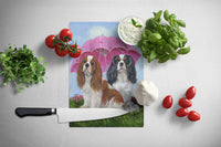 Cavalier Spaniel Royal Subjects Glass Cutting Board Large PPP3066LCB