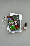 Cavalier Spaniel Snowman Christmas Greeting Cards and Envelopes Pack of 8