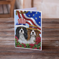 Cavalier Spaniel USA Greeting Cards and Envelopes Pack of 8