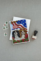 Cavalier Spaniel USA Greeting Cards and Envelopes Pack of 8