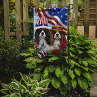 Cavalier Spaniel USA Flag Garden Size PPP3069GF