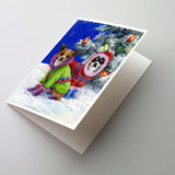 Buy this Chihuahua Christmas Snowflakes Greeting Cards and Envelopes Pack of 8