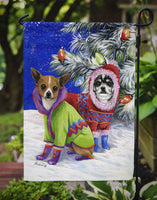 Chihuahua Christmas Snowflakes Flag Garden Size PPP3071GF