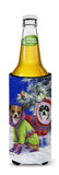 Chihuahua Christmas Snowflakes Ultra Hugger for slim cans PPP3071MUK