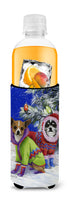 Chihuahua Christmas Snowflakes Ultra Hugger for slim cans PPP3071MUK
