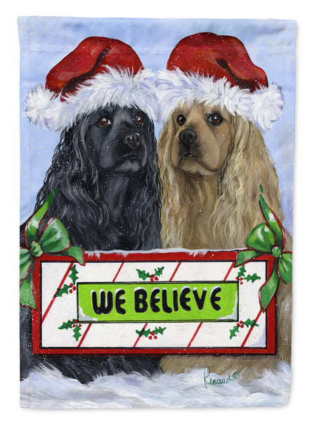 Buy this Cocker Spaniel Christmas Flag Canvas House Size PPP3075CHF