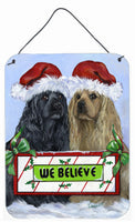 Buy this Cocker Spaniel Christmas Wall or Door Hanging Prints PPP3075DS1216