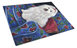 Buy this Coton De Tulear Royalty Glass Cutting Board Large PPP3079LCB