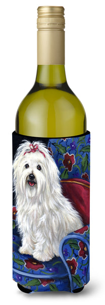 Buy this Coton De Tulear Royalty Wine Bottle Hugger PPP3079LITERK