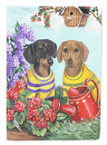 Buy this Dachshund Blooms Flag Canvas House Size PPP3080CHF