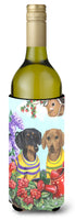 Buy this Dachshund Blooms Wine Bottle Hugger PPP3080LITERK