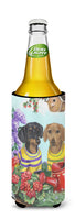 Dachshund Blooms Ultra Hugger for slim cans PPP3080MUK