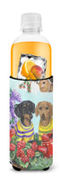 Dachshund Blooms Ultra Hugger for slim cans PPP3080MUK