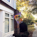 Dachshund Halloween Haunted House Flag Canvas House Size PPP3082CHF