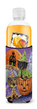 Dachshund Halloween Haunted House Ultra Hugger for slim cans PPP3082MUK