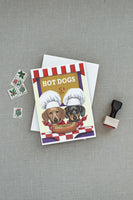 Dachshund Hot Dog Stand Greeting Cards and Envelopes Pack of 8