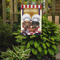 Dachshund Hot Dog Stand Flag Garden Size PPP3083GF