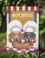 Dachshund Hot Dog Stand Flag Garden Size PPP3083GF